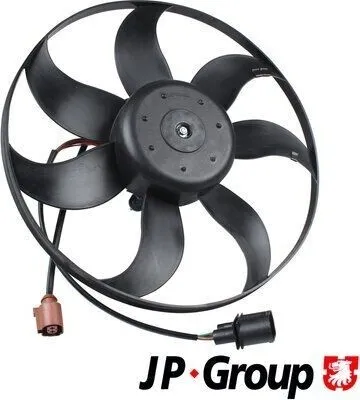 Produktbild von JP GROUP 1199106200 Lüfter Motorkühlung Kühlerlüfter für VW GOLF VI (5K1) Wasserkühler Ø363mm