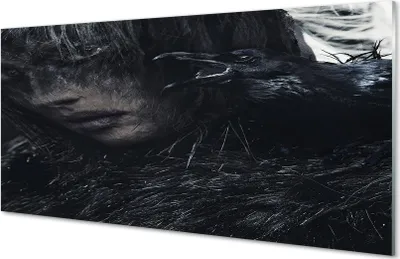 Produktbild von Glasbilder 140x70 Wandkunst Schattengestalt