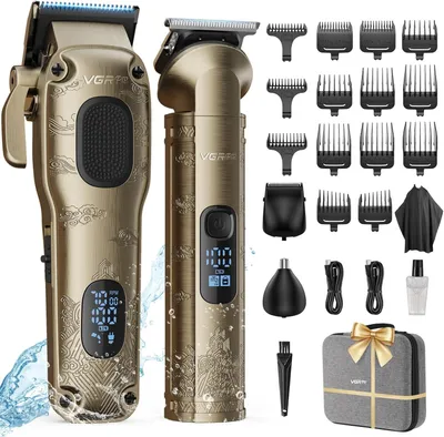 Produktbild von Männer Professionell, Haarschneidemaschine profi zum Haareschneider, Haarschneider Herren und Trimmer Set, Elektrischer Trimmer Herren mit Paket Box