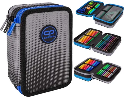 Obrázek produktu pro Coolpack jumper 3komorový penál s příslušenstvím gradientní šedý