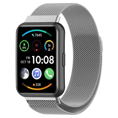 Produktbild von imoshion Magnetisches Milanaise Armband für das Huawei Watch Fit 2 - Silber