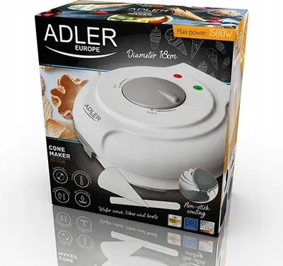 Zdjęcie produktu dla Gofrownica Adler AD 3038 1 gofrownica 1500 W szary, biały