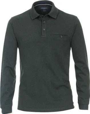 Produktbild von Casa Moda - Herren Polo-Shirt Langarm (403478000), Größe:4XL, Farbe:grün (337)