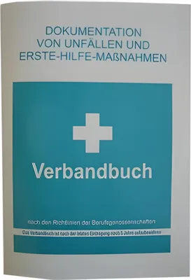 Produktbild von LEINA Verbandbuch, DIN A5, Farbe: w eiß/grün (8959011)