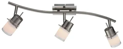 Productafbeelding van Esto Deckenlamp Vario Home, ijzer geborsteld/chroom, 55 cm, max. 3 x 33W, zonder lampenkappen