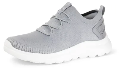 Zdjęcie produktu dla A. Lekkie buty do biegania unisex dla dzieci, szare i białe, rozmiar 31 EU