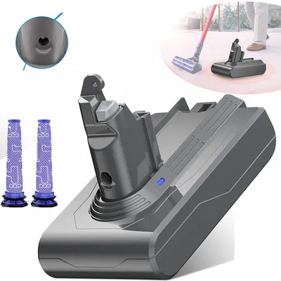 Produktbild von Akku für Dyson V6 DC62, Ersatzakku für Dyson DC58 DC59 DC61 Animal DC72 DC74 SV03 SV05 SV06 SV07 SV09