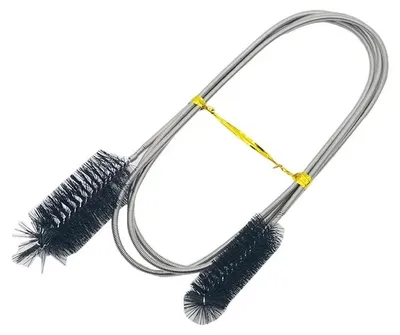 Obrázok produktu pre Čistiaca kefa na akváriá – Flexibilná a ohybná – Nerezová oceľ – 90 cm – Čierna