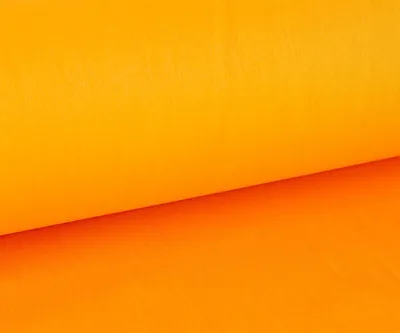 Produktbild von Baumwollstoff Popeline Meterware BW orange-dottergelb – breit 1,50m