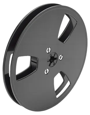 Produktbild von Leere Tonbandspule, 1/4–5 Zoll, passend für TEAC-Spulenbandgeräte, Vintage-ABS-Spulenband, leere Spule mit 3 Löchern, schwarz