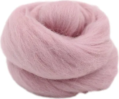 Produktbild von Filzwolle zum Trockenfilzen und Nassfilzen - Farbe Dunkelrosa 20gr.