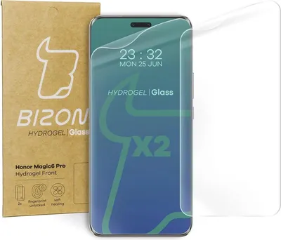 Produktbild von Folia hydrożelowa na ekran Bizon Glass Hydrogel Front do Honor Magic6 Pro, 2 sztuki