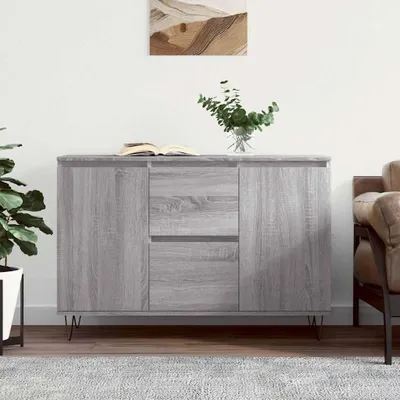 Immagine prodotto di vidaXL Credenza Grigio Sonoma 101,5x35x70 cm Materiale a base di legno
