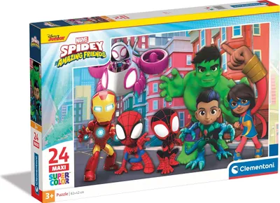 Immagine prodotto di CLEMENTONI - 24 pieces Maxi - Spidey and his extraordinary friends