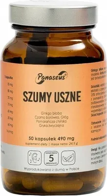 Produktbild von PANASEUS TINNITIAL 50 Kapseln Ginko biloba Weißdorn Blaubeere
