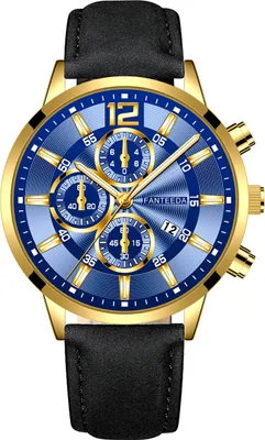 Produktbild von Sportliche Nico Uhr in Schwarz/Gold für Herren - Eleganz für jeden Anlass KP11707
