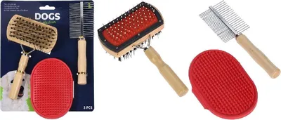 Obrázek produktu pro Sada kartáčů pro domácí mazlíčky 3 ks.