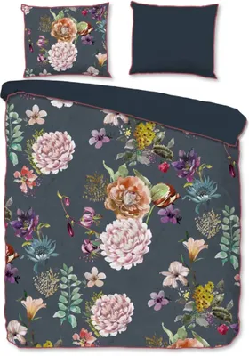 Productafbeelding van Descanso Dekbedovertrek "Parma" - Grijs - (240x220 cm) - 100% organisch katoen