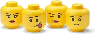 Zdjęcie produktu dla LEGO® Głowa do przechowywania (mini) - zestaw 4 elementów
