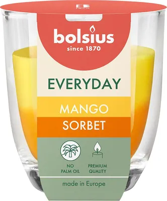 Obrázok produktu pre Sviečka v skle BOLSIUS Mango Sorbet, 80 × 70 mm
