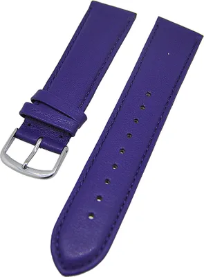 Produktbild von Uhrenarmband Kalbleder Aubergine Ton in Ton gepolstert 20mm L Donschließe