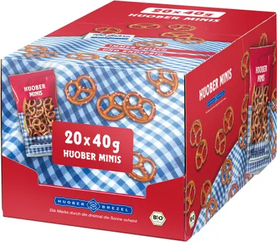 Produktbild von Huober  Mini Brezel gesalzen 20 x 40g (800 g)