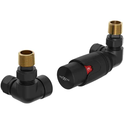 Zdjęcie produktu dla Mexen G00 Zestaw Termostatyczny Osiowy Czarny, G 1/2"