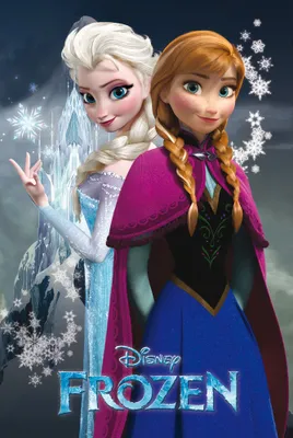 Produktbild von Frozen Poster Anna and Elsa Sisters