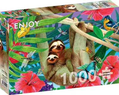 Obrázek produktu pro Puzzle 1000 dílků Enjoy – Sweet Sloths