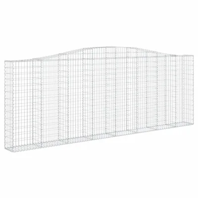 Zdjęcie produktu dla vidaXL Gabion z wysokim łukiem 400x30x140/160 cm Ocynkowane żelazo