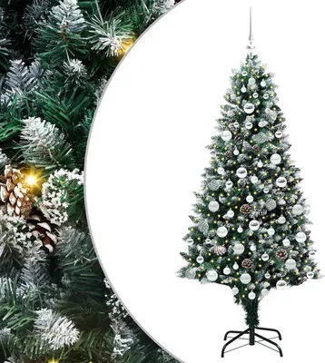 Produktbild von vidaXL Künstlicher Weihnachtsbaum mit 300 LEDs mit Ständer Grün 180 cm