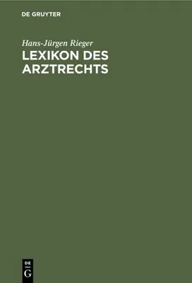 Produktbild von Lexikon des Arztrechts