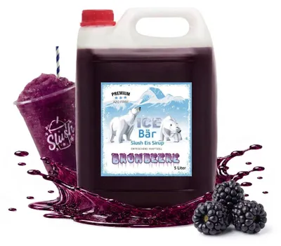 Image de Ice Bär sirop Slush mûre 5 litres 1:5 sans AZO sans glycérine concentré
