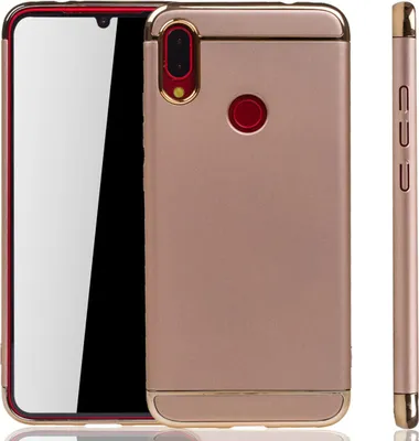 Produktbild von Xiaomi Redmi Note 7 / 7 Pro Handy Hülle Schutz Case Bumper Hard Cover Gold