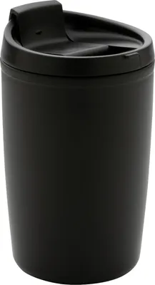 Image de XD Collection - Gobelet, couvercle à charnière, polypropylène, 300ml XD513 (Taille unique) (Noir)