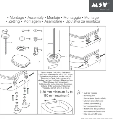 Produktbild von MSV WC Sitz Toilettendeckel MDF Holzkern „Stonehenge“ Scharniere aus Edelstahl - hochwertige und stabile Qualität