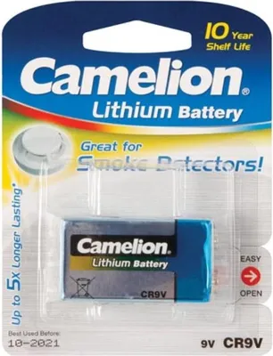 Produktbild von Camelion ER9V-BP1, Wiederaufladbarer Akku, 9V, Lithium, 9 V, 1 Stück(e), 1200 mAh