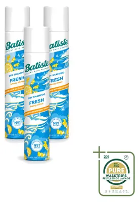 Zdjęcie produktu dla 3 sztuki szamponu suchego Batiste Fresh - 200 ml - zestaw ekonomiczny