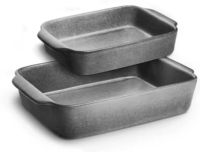 Produktbild von SPRINGLANE Keramik Auflaufform Misty Cliff 2er-Set, Steingut Backform für Lasagne, Quiche oder Tiramisu