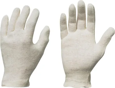 Produktbild von stronghand Trikothandschuh Jilin, weiß, Gr. 8 12 Stk
