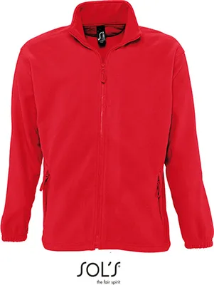 Immagine prodotto di SOLs 55000 | Giacca in pile North / Giacca da uomo fino a 5XL - Colore: Rosso - Taglia: 5XL