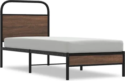 Obrázek produktu pro vidaXL Rám postele bez matrace 80x200 cm hnědý dubový vzhled