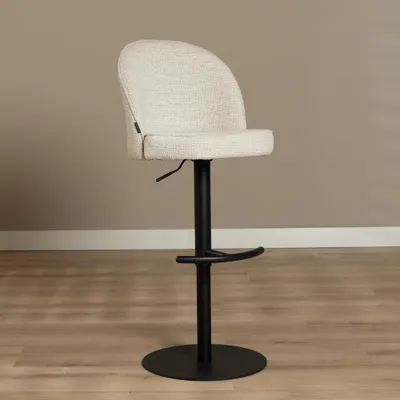 Produktbild von Bronx71 Barhocker Odin Stoff meliert beige 63-83 cm