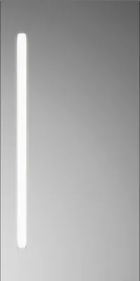 Image de burgbad Lin20 miroir lumineux avec éclairage LED vertical gauche, mélamine, 400x26x800mm, SIEG040PN529