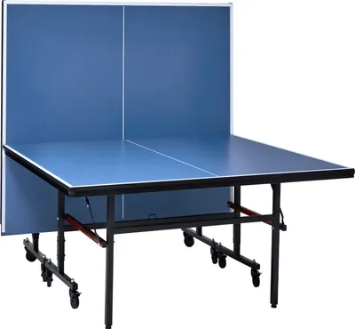 Obrázok produktu pre SucceBuy Pingpongový stôl, profesionálny stôl na stolný tenis, MDF na vnútorné použitie, skladací s rýchloupínacou sieťkou, uzamykateľné kolieska, 18 mm hrubá doska stola, jednoduchá montáž za 10 minút