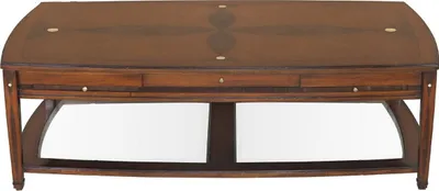 Produktbild von Casa Padrino Luxus Art Deco Couchtisch Braun 150 x 84 x H. 45 cm - Rechteckiger Massivholz Wohnzimmertisch - Wohnzimmer Möbel - Luxus Art Deco Möbel