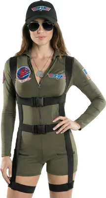 Immagine prodotto di Top Gun Romper - Costume di carnevale da donna Taglia: S