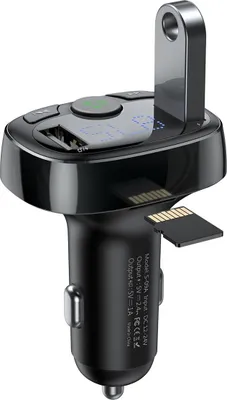Produktbild von Bluetooth-Sender / Autoladegerät Baseus S-09A (Overseas Edition) - Schwarz