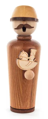 Produktbild von Meisterstück "Holzkünstler" (17cm) Räuchermann von Drechslerei Kuhnert