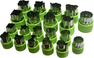 Produktbild von 20 Stück Ausstechformen aus Edelstahl, Ausstechformen, Gemüseausstecher, Brotausstecher Set